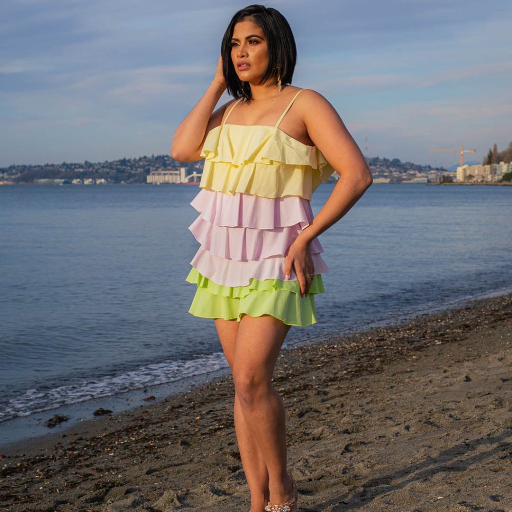 Tiered Mini Dress